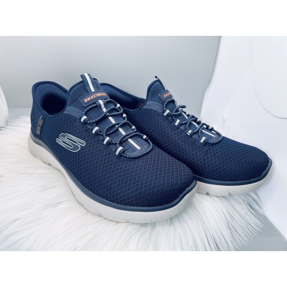 Skechers Men Slip-ins: Summits - High Range Men’s 7 Wide Navy Blue Excellent - Picture 3 of 10